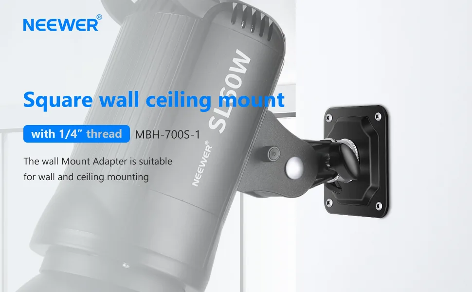 Neewer Photography Photo Studio Video Wall Ceiling Mount 5/8" Stud with 1/4" Thread - product information 1