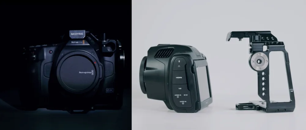 NICEYRIG T5 SSD Holder Mount with 15mm Single Rod Holder Applicable for BMPCC 4K & 6K, Samsung T5 SSD Bracket - 280 - niceyrig