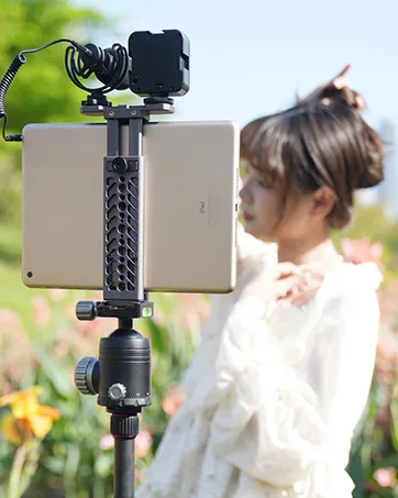 NICEYRIG T5 SSD Holder Mount with 15mm Single Rod Holder Applicable for BMPCC 4K & 6K, Samsung T5 SSD Bracket - 280 - niceyrig