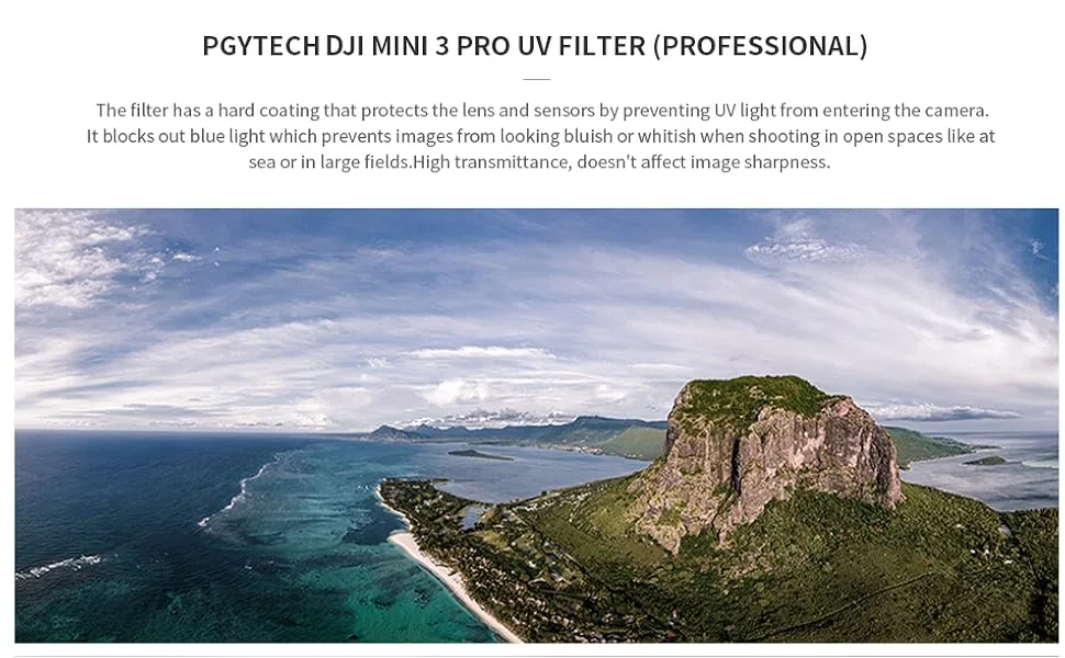 PGYTECH UV Filter for DJI Mini 3 Pro (Professional) - product information 12