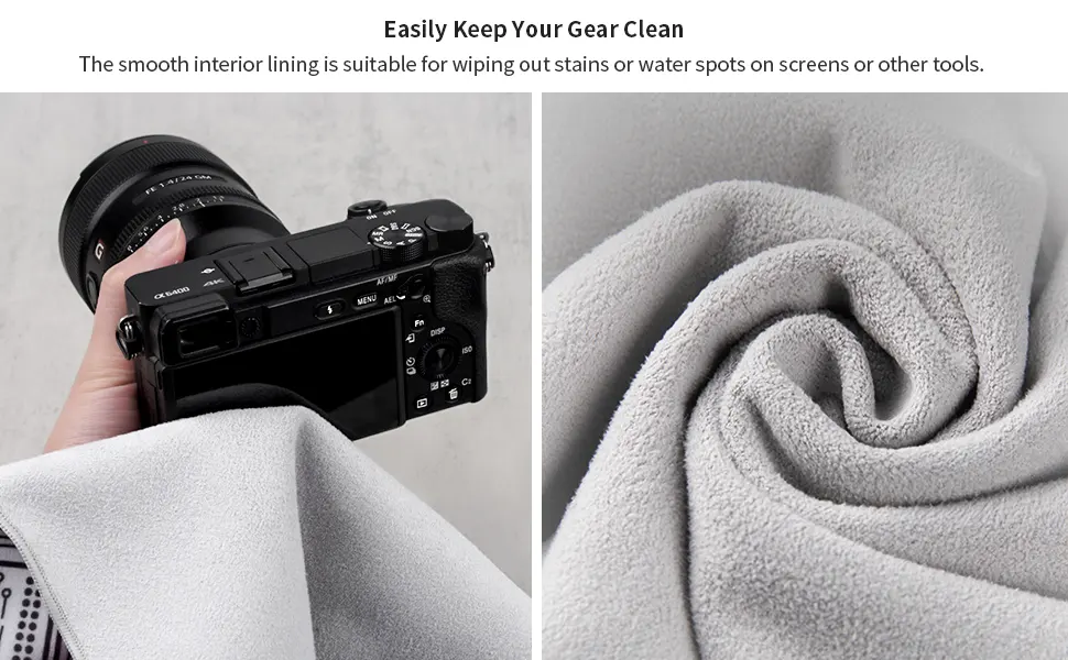 PGYTECH Protective Wrap, Anti-scratch Lens Camera Wrap, Lens protector, Magic Self-Adhesive Cloth Protective Camera Wrapper for DSLR/Camera Lens/Phone/Accessories Geek - product information 3