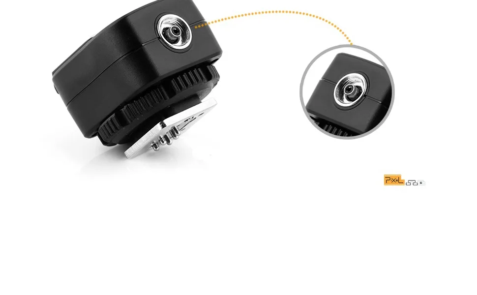 Pixel e-TTL Flash Hot Shoe Adapter with Extra PC Sync Port for Canon DSLRs and Flashguns - Pixel e-TTL Flash Hot Shoe