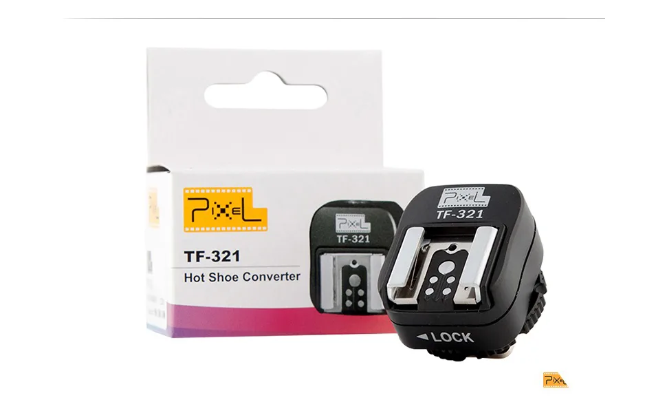Pixel e-TTL Flash Hot Shoe Adapter with Extra PC Sync Port for Canon DSLRs and Flashguns - Pixel e-TTL Flash Hot Shoe