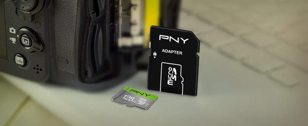 PNY 128GB Elite Class 10 U1 microSDXC Flash Memory Card 2-Pack - 100MB/s, Class 10, U1, Full HD, UHS-I, micro SD 128GB FLASH CARD - 2 PACK - SD Adapter Included for Maximum Versatility