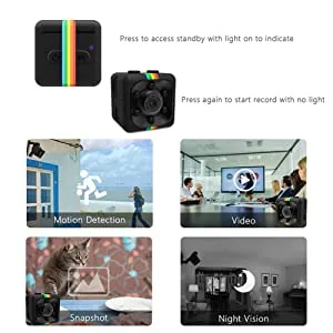WiFi Wireless Camera Mini Hidden Spy Home Security Camera Small Cam,Home Camera for Pet/Baby,Outdoor/Indoor Camera Wireless,for Mobile Phone Applications in Real Time - gdfhbfgh