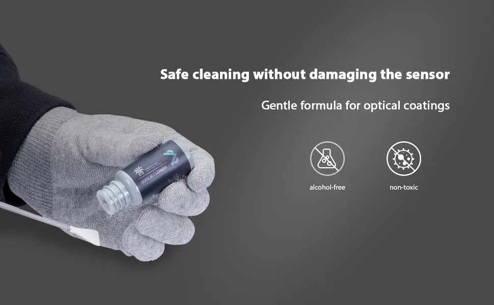 VSGO VS-S02-E APS-C Digital Camera Sensor Cleaning Kit Clean Swab  10 with Sensor Cleaner Solution for Nikon Canon DSLR Cleaning - vs-s02e full frame sensor swabs