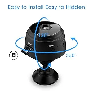 Secret Camera Spy Camera WiFi Home Security Camera Mini Hidden Camera with Audio Live Feed Motion Detection Night Vision Video Record Playback Phone App Control for Nanny Cam/Pet Camera/Car Camera - mini cam