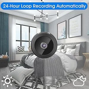 Secret Camera Spy Camera WiFi Home Security Camera Mini Hidden Camera with Audio Live Feed Motion Detection Night Vision Video Record Playback Phone App Control for Nanny Cam/Pet Camera/Car Camera - secrect cam
