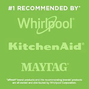 Affresh Dishwasher Cleaner, Helps Remove Limescale and Odor-Causing Residue, 12 Tablets (2 Pack) 12 Tablets Dishwasher Cleaner - #1 recommended by Whirlpool, KitchenAid, and Maytag