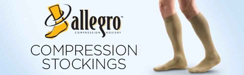 Allegro 8-15 mmHg Essential 83 Sheer Support Compression Pantyhose - Comfortable Women's Compression Hose with Closed Toe Fawn X-Tall - Banner