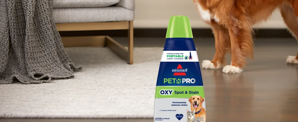 BISSELL PET PRO OXY Spot & Stain Formula for Portable Carpet Cleaners, 32 oz, 2034 - oxy portable deep cleaning