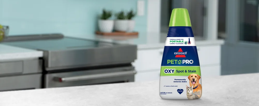BISSELL PET PRO OXY Spot & Stain Formula for Portable Carpet Cleaners, 32 oz, 2034 - pet pro with oxy