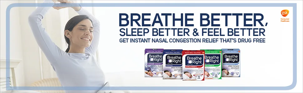 Breathe Right Nasal Strips, Extra, 26 Count, Pack of 2 - Header