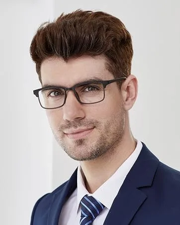 CARA 2 Pack Progressive Multifocus Reading Glasses, Flexible Lightweight TR90 Frame Blue Light Blocking Computer Readers, Workspace for Near Range (C1, 2.00) Workspace for Near Range-c1 2.0 Diopters - Multifocus Reading Glasses Men