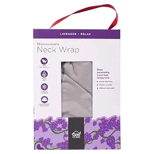 Carex Lavender Neck Wrap Microwavable for Stress Relief - Weighted Microwavable Heating Pad for Neck and Shoulders, Lavender Heating Pad Neck Wrap, Lavender Heating Pad Microwavable - microwavable neck wrap