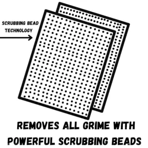 CE Tools Pro Tough Wipes with Scrubbing Beads, 50 Count - scrubbing wipes