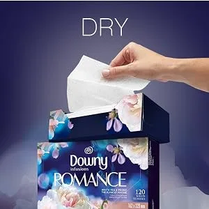 Downy Infusions Laundry Scent Booster Beads for Washer, Romantic, White Tea & Peony, 20.1 Oz - dry, downy infusions dryer sheets romantic scent, drying sheets, clothing, downy fabric softener