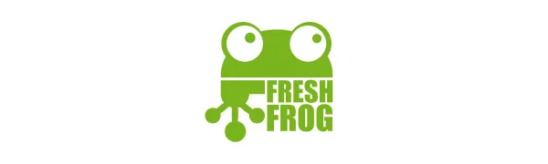 FRESH FROG Cascada Rinse Cup | Tear-Free Waterfall Rinser | Made in USA (Grey) - Fresh Frog logo