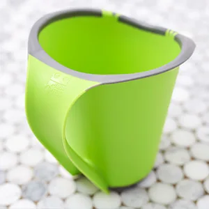 FRESH FROG Cascada Rinse Cup | Tear-Free Waterfall Rinser | Made in USA (Grey) - Made in Usa