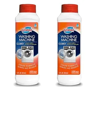 Glisten Washer Magic Machine Cleaner, Remove Odors and Buildup, Cleans Front Load & Top Load Washers, Safer Choice Winner, Pack of 2, 24 Ounce 2 Pack - Glisten Dishwasher Magic Cleaner and Disinfectant
