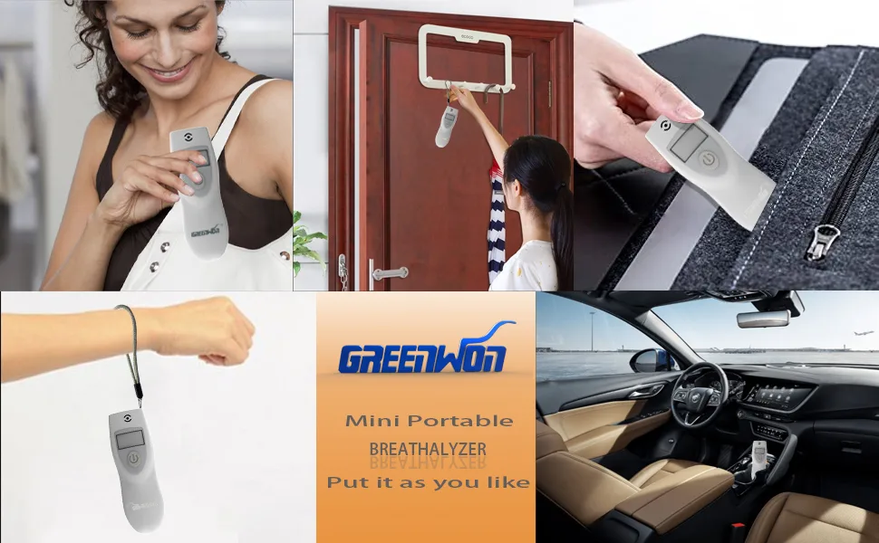 Mini Home Breathalyzer for Alcohol Tester, Portable Personal Breathalyzer to Test Alcohol,A Alcohol Detector Breathalizer to Calculator BAC Tracker White - Whether it