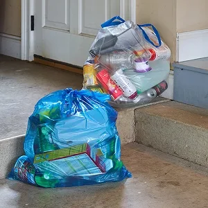 Hefty Recycling Trash Bags, Blue, 13 Gallon, 60 Count Blue 13 Gallon - 60 Count - Recycling Bags