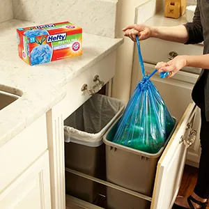 Hefty Recycling Trash Bags, Blue, 13 Gallon, 60 Count Blue 13 Gallon - 60 Count - Recycling Bags