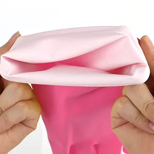 Rubber gloves dishwashing 2 or 4 Pairs for Kitchen,Cleaning gloves for household Reuseable. Small (Pack of 2) Pink+yellow - product information 2