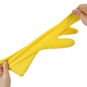 Rubber gloves dishwashing 2 or 4 Pairs for Kitchen,Cleaning gloves for household Reuseable. Small (Pack of 2) Pink+yellow - product information 3