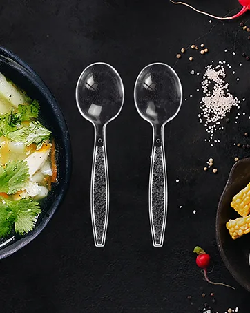 Lonezo 150 Count Plastic Spoons Clear Spoons Plastic Disposable Eco Friendly Disposable Spoons Shatter Resistant Plastic Spoons Heavy Duty Plastic Cutlery Clear Spoons 150 - Disposable Soup Spoon