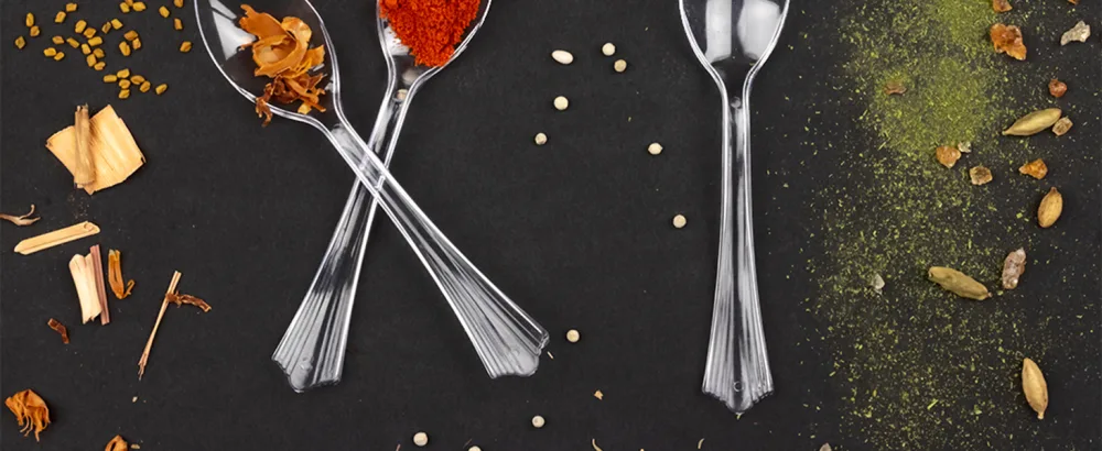 Lonezo 150 Count Plastic Spoons Clear Spoons Plastic Disposable Eco Friendly Disposable Spoons Shatter Resistant Plastic Spoons Heavy Duty Plastic Cutlery Clear Spoons 150 - Disposable spoons