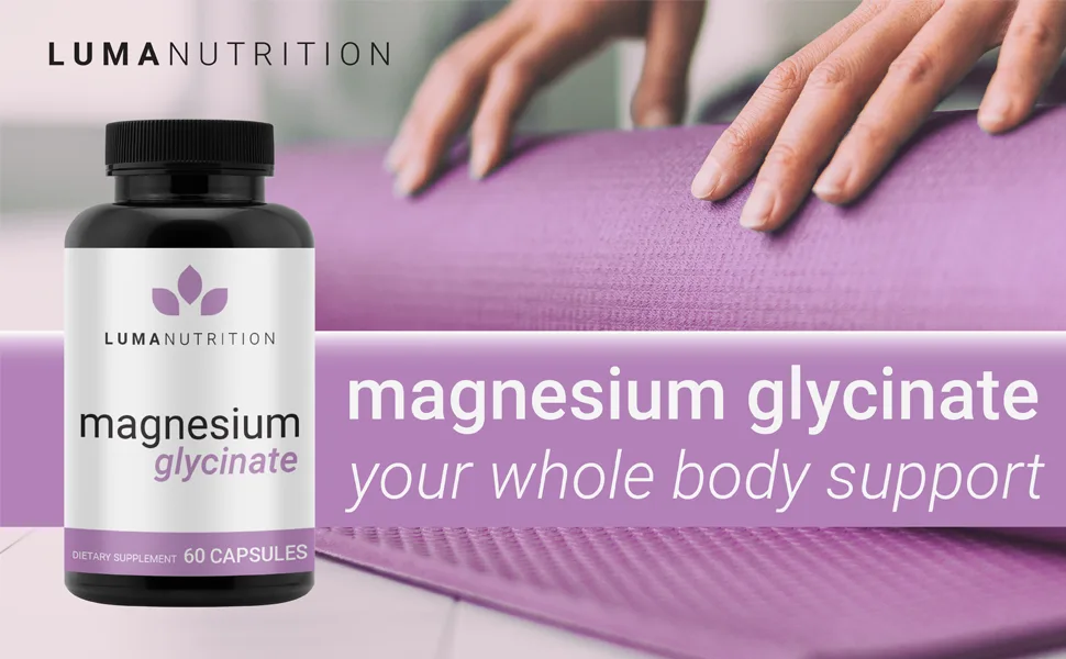Magnesium Glycinate 1000mg (Equal to 200mg Magnesium) - Pure Magnesium Glycinate Capsules - Chelated for Maximum Absorption - 60 Capsules - magnesium glycinate