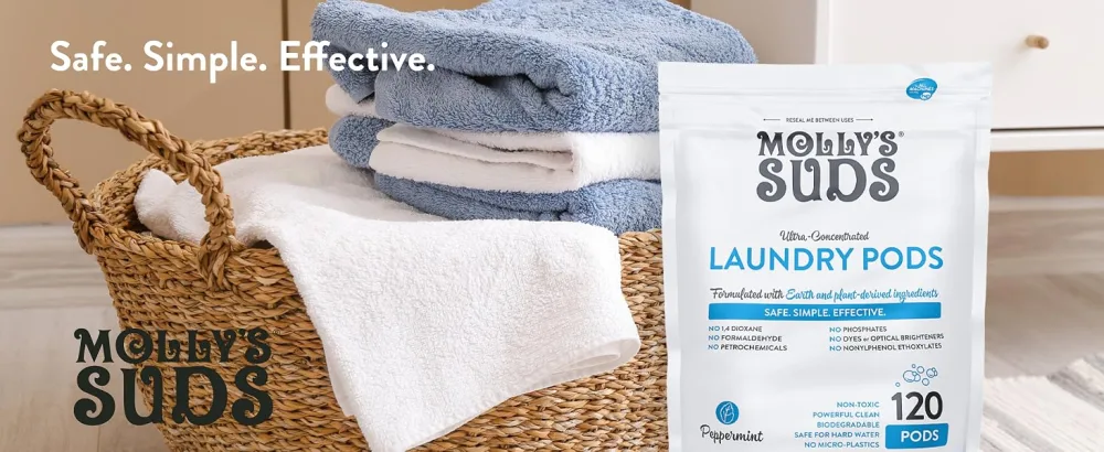 Molly's Suds Laundry Detergent Pods | Natural Detergent for Sensitive Skin | Ultra Concentrated and Stain Fighting | Unscented - 60 Count - product information 23