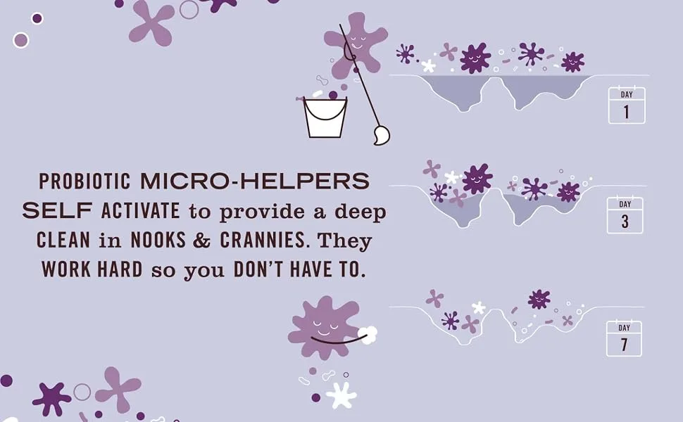 Mrs. Meyer's Probiotic Drain Maintenance Liquid, Lemon Verbena, Freshens Disposals and Drains, 32 Fl Oz Lemon Verbana - Probiotic micro-helpers self activate to provide a deep clean in nooks & crannies.
