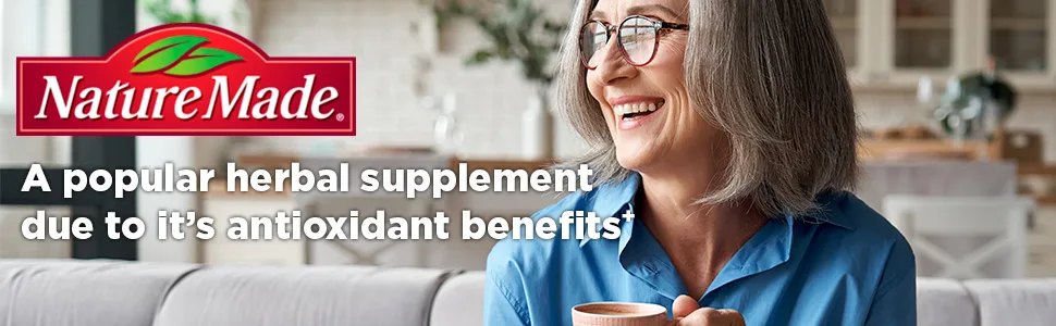 Nature Made Turmeric Curcumin 500 mg, Herbal Supplement for Antioxidant Support, 120 Capsules, 120 Day Supply 120 Count (Pack of 1) - A popular herbal supplement due to its antioxidant benefits.