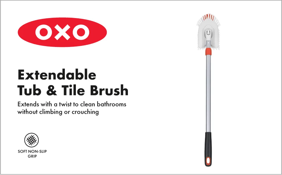 OXO Good Grips Extendable Tub & Tile Brush - OXO Good Grips Extendable Tub & Tile Brush