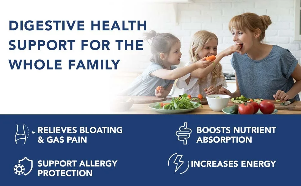 4-in-1 Prebiotic Probiotic & Postbiotic for Women & Men, Complete Gut & Digestive Support Supplement, Pre Post Probiotics & Digestive Enzymes 60 Capsules - probiotics