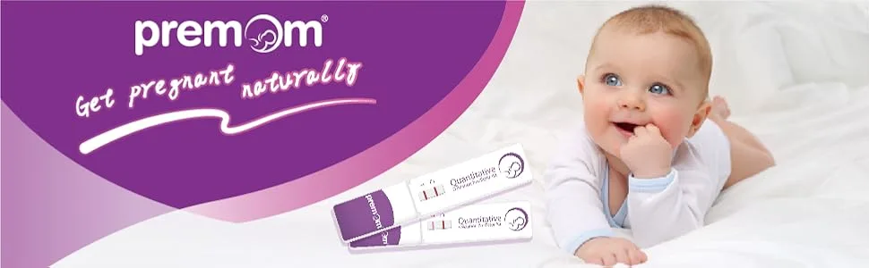 Premom Quantitative Ovulation Test Dip Card, Ovulation Predictor Kit with Digital Ovulation Reader APP, Numerical Ovulation Tests, 10 Free Urine Cups Included,10 LH Tests - Premom Quantitative Ovulation Test Dip Card banner