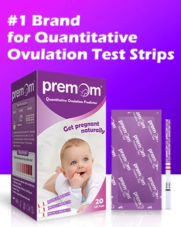 Premom Quantitative Ovulation Test Dip Card, Ovulation Predictor Kit with Digital Ovulation Reader APP, Numerical Ovulation Tests, 10 Free Urine Cups Included,10 LH Tests - quantitative