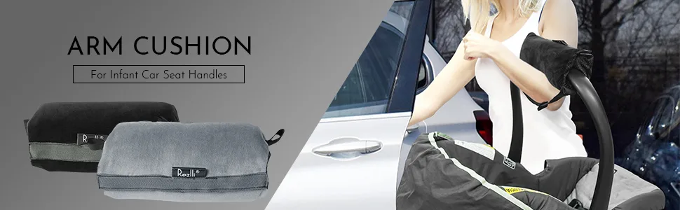 Rezlli Unisex Post Surgery Seat Belt Pillow, Mastectomy & Hysterectomy Recovery Cushion with Pocket for Hot/Cold Pack(Black) - product information 2