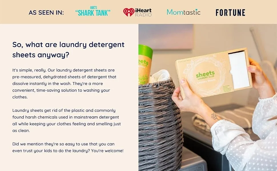 Sheets Laundry Club Laundry Detergent Sheets (Fresh Linen & Lavender) - best laundry detergent