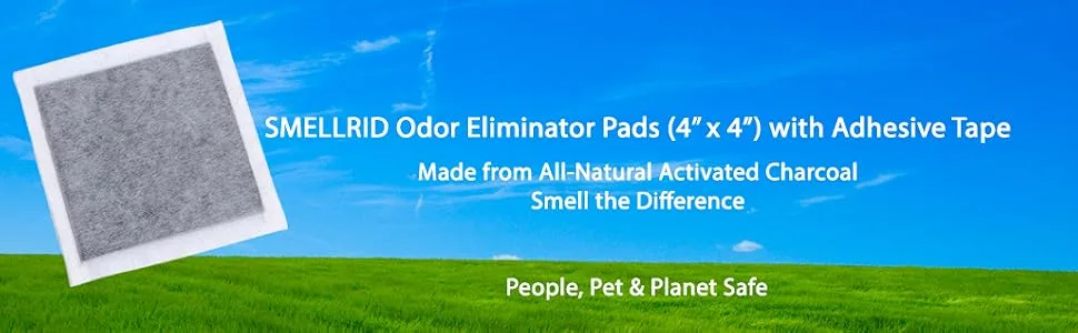 SMELLRID Activated Carbon Flatulence Odor Control Pads: Stop Embarrassing Gas Smell Now! - SMELLRID Odor Eliminator Pads