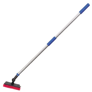 STAR BRITE Extend-A-Brush Scrubber Pad - Available In 3 Textures - Removable Ergonomic Grip Attaches to Extending Pole Via Star Brite's Adjustable Knuckle Fine White - Star brite,scrubber pad,extension,adjustable knuckle, conmbo