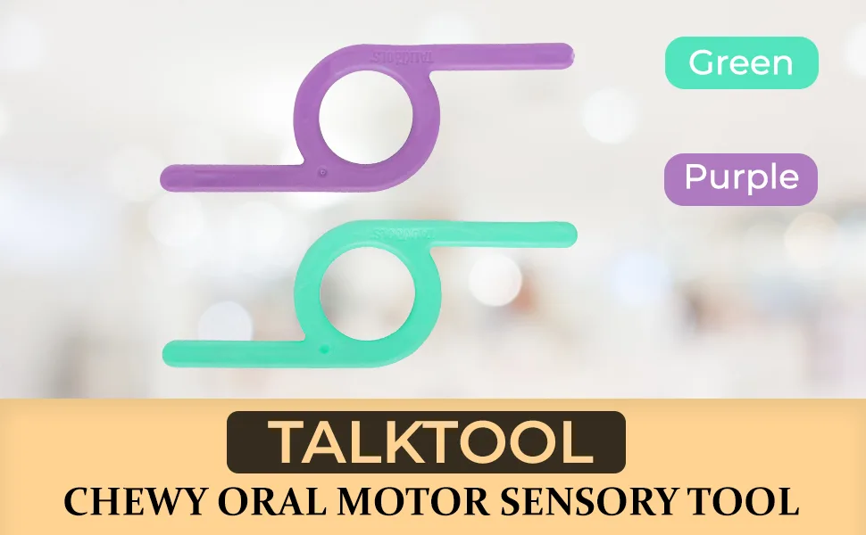 TalkTools Green Chewy (2pack) | Oral Motor Sensory Tool for Kids and Toddlers | Therapy Tools to Improve Chewing and Biting - talktoos