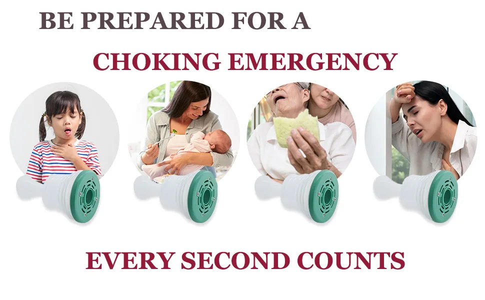 Choking Rescue Device, Portable Choking Emergency Device for Removing Blocked Objects, First Aid Choking Device Tool for Adult and Children - BE PREPARED FOR A CHOKING EMERGENCY