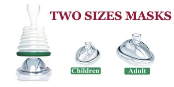 Choking Rescue Device, Portable Choking Emergency Device for Removing Blocked Objects, First Aid Choking Device Tool for Adult and Children - TWO SIZES MASKS