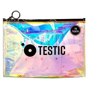 Testic 75 Ovulation LH Test Strips Predictor Kit Urine Home Tests Cosmetic Bag - Testic 75 Ovulation LH Test Strips Predictor Kit Urine Home Tests Cosmetic Bag