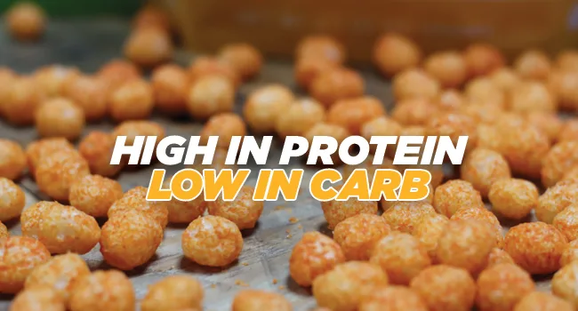 Twin Peaks Low Carb, Keto Friendly Protein Puffs, Nacho Cheese 2 Servings, 3 Pack (60g, 42g Protein, 4g Carbs) - low carb