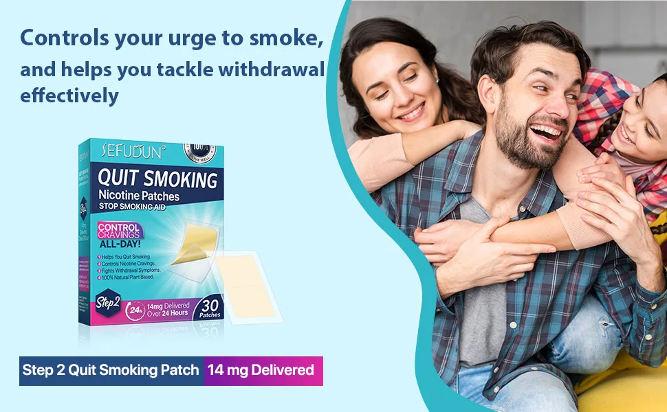Quit Smoking Patches Step 2, Step 2 to Quit Smoking, 14mg Delivered Over 24 Hours, Smoking Aid to Help Quit Smoking 30 Patches. Step2-30PC - Step2 Quit Smoking Patches 14mg