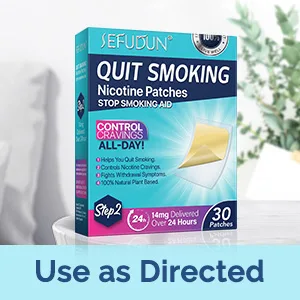 Quit Smoking Patches Step 2, Step 2 to Quit Smoking, 14mg Delivered Over 24 Hours, Smoking Aid to Help Quit Smoking 30 Patches. Step2-30PC - Use as directed